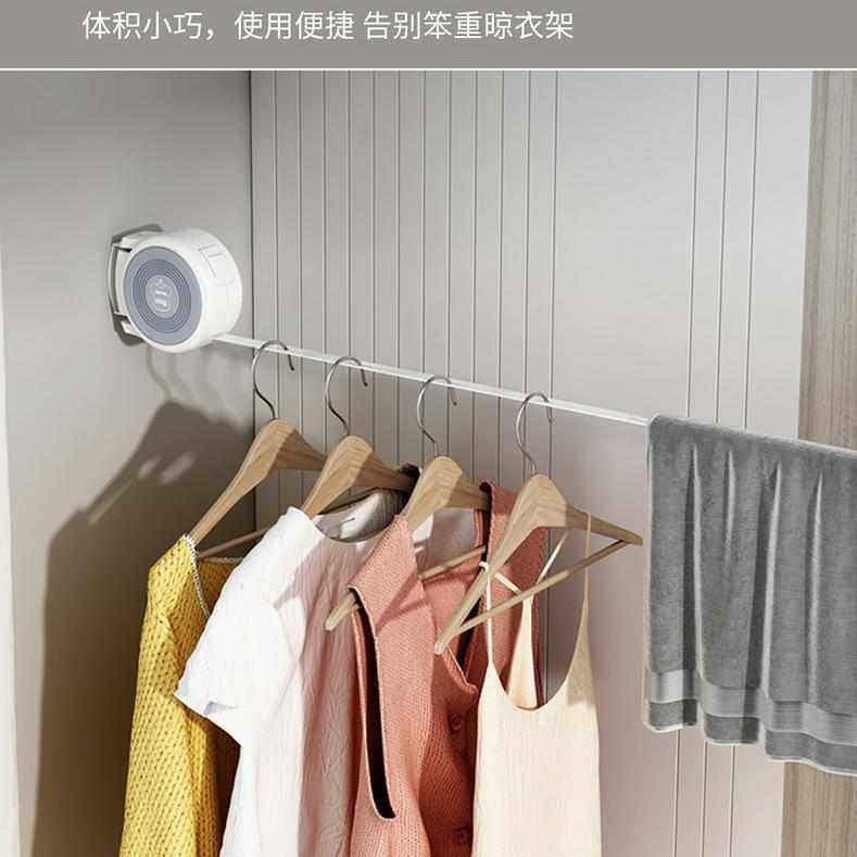 隐形晾衣绳晾衣服绳子室内免打孔卫生间隐形伸缩阳台钢陈之堔,收纳整理,晾晒篮/网,淘宝优惠券,粉丝福利购,淘宝优惠卷