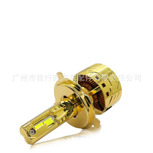 跨境双铜管汽车大灯改装h11车灯H4远近一体h7led灯9005汽车灯泡