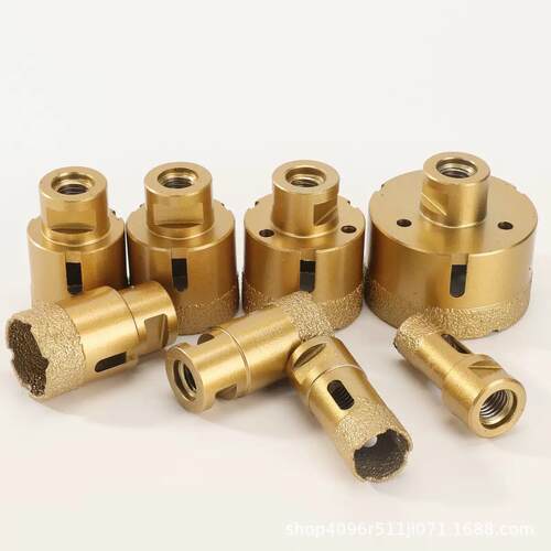 M14钎焊金刚石开孔器套装瓷砖石材干打孔角磨机开孔钻头跨境