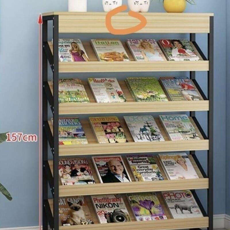 报刊架杂志架落地办公室置物收纳资料架展厅图书展示架阅览书报架