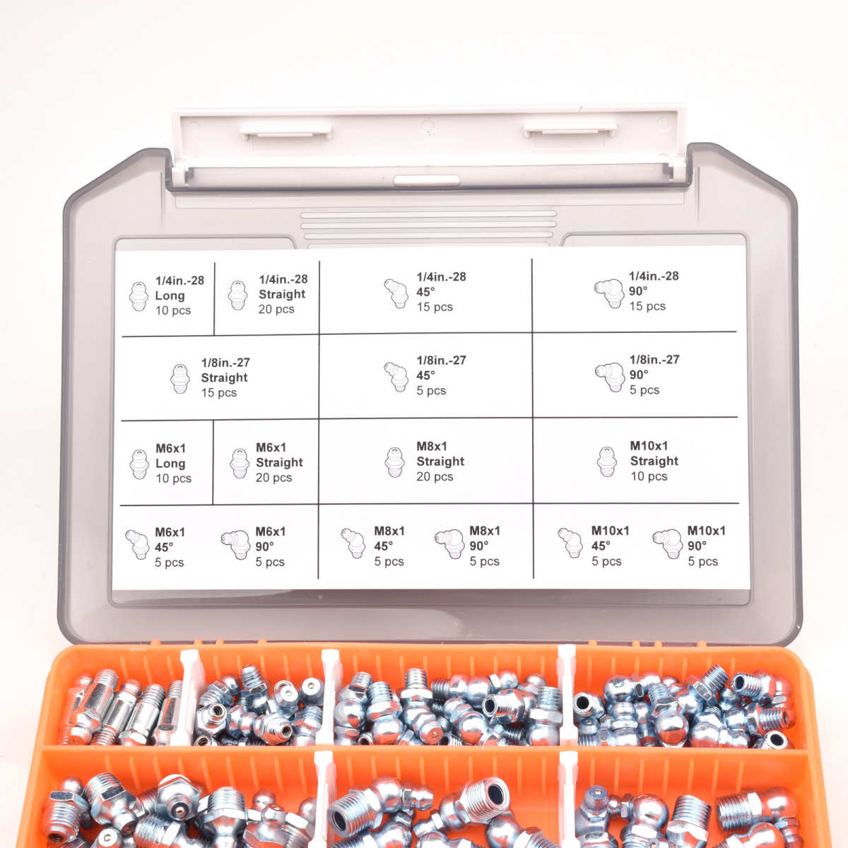 新款175pcs加厚盒子黄油嘴套装外贸热销
