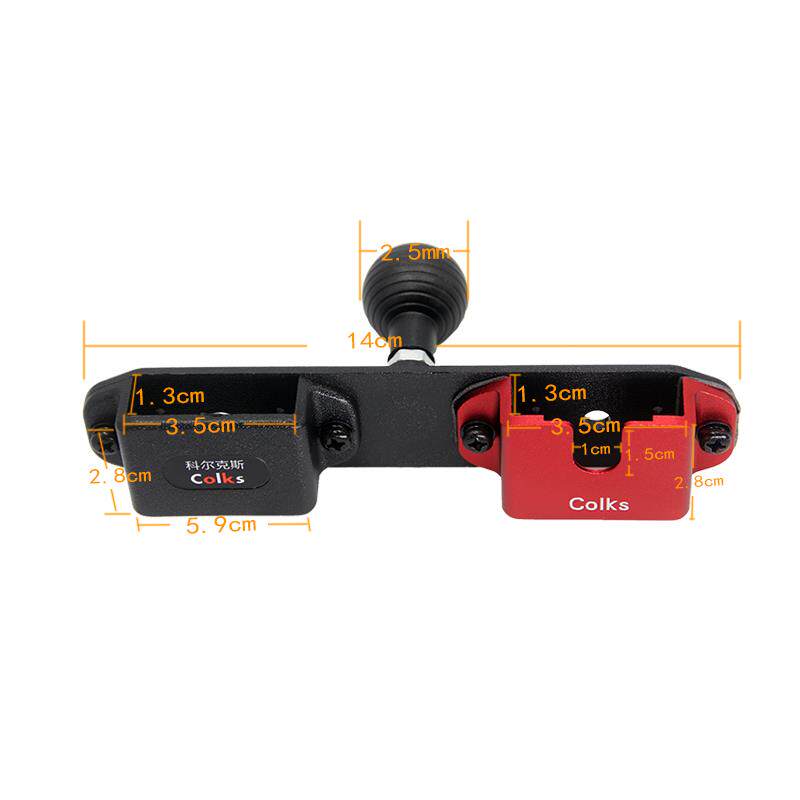 车台手咪对讲机手台手机背夹挂架25mm球头17mm车载集成支架配件