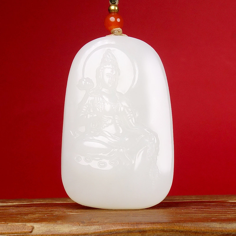1寓意：观音赐福新疆和田玉羊脂白玉一级白观音吊坠挂件30.37克,珠宝/钻石/翡翠,其他,淘宝优惠券,粉丝福利购,淘宝优惠卷
