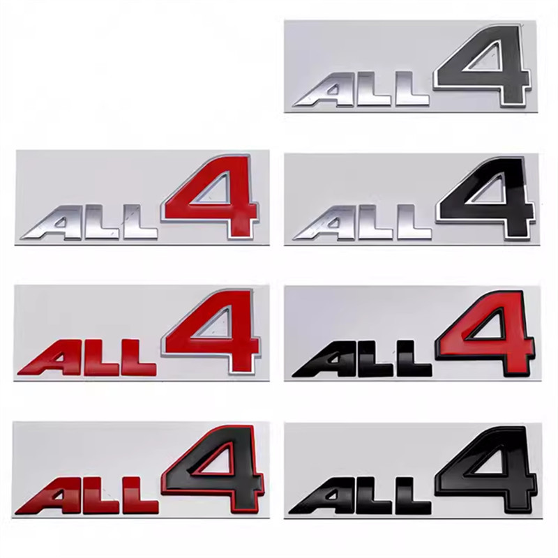 适用于宝马迷你乡下人ALL4贴标 改装MINI车身四驱金属后尾箱标贴