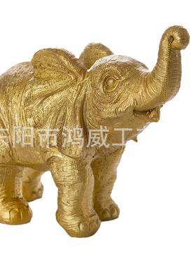 新款大象摇篮亲子亲情母亲节动物树脂雕像摆件工艺品家居装饰