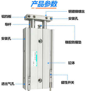 STR2M10 全新CKD双杆气缸STR2