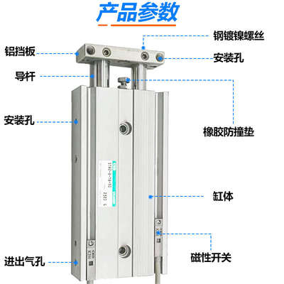 全新CKD双杆气缸STR2-M/-B-10-15 STR2M10-20 STR2M10-30