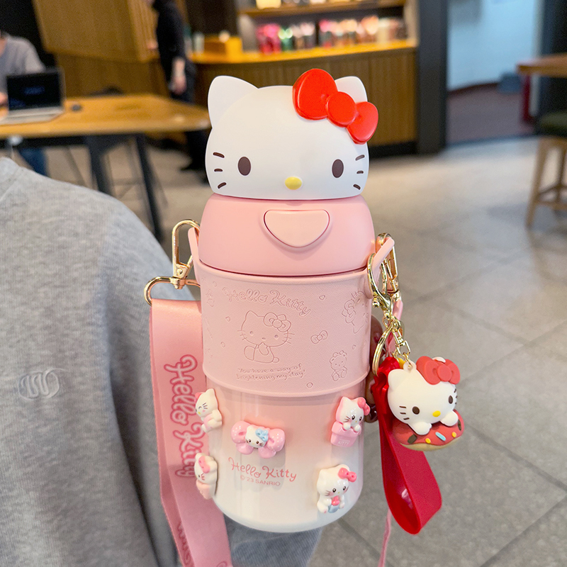 HelloKitty凯蒂猫儿童保温杯2025新款食品级316女孩上学专用水杯