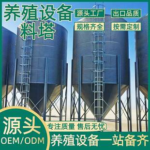 正红农牧养殖设备养殖场镀锌料塔规格齐全自动化设备料线料塔
