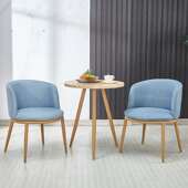 北欧现代简约仿型实木洽谈123阳餐桌椅组合小户椅台创意休闲奶茶