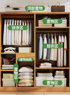 现代简约落实木多能功家YMJ---00用柜卧室衣衣帽架衣服架子挂衣架