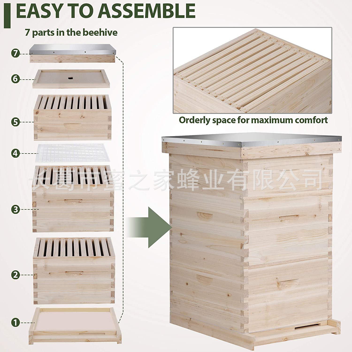 【杉木全套】烘干煮蜡蜜蜂箱 2公分厚 防晒蜜蜂桶活框