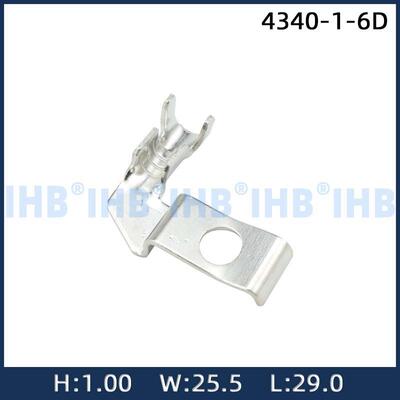 4340-1-6D连接器插簧插片镀锡对插公母连绕端子接线端子