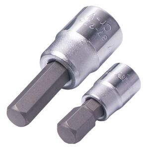 内六角套筒公制加长扳手旋具头批头螺丝起子头工具1/4-1/2-3/8