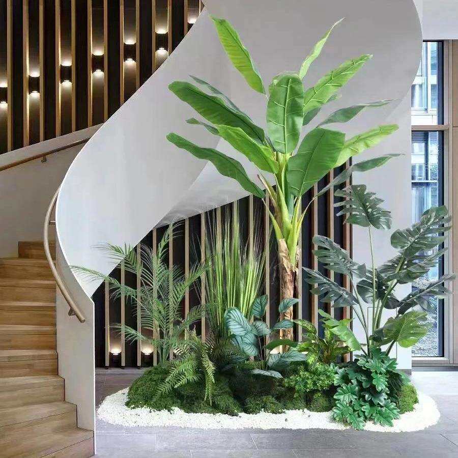 仿真植物芭蕉树室内摆件大型盆栽香蕉树软装造景落地假绿植景观树