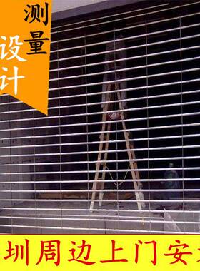 深圳20304不锈钢卷闸门电梯口隔断通风透气采光自动卷帘门电动门