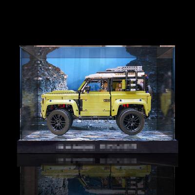 适用乐高42110 路卫士虎越野手办收纳盒透明防尘亚克力车展示盒