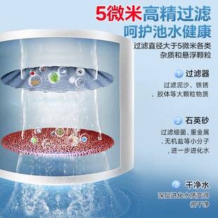 厂家游泳池沙缸过滤器净水循环处理设备水泵一体机