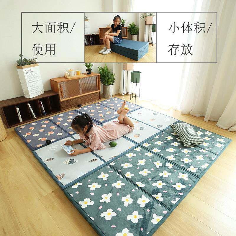 榻榻米地垫日式RMSZDD床垫加折叠厚坐垫爬打地舖睡垫行卧室儿童防