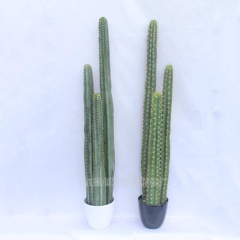 厂家供应仿真仙人掌室内装饰假绿植肉类仙人柱PU软植物家居摆件