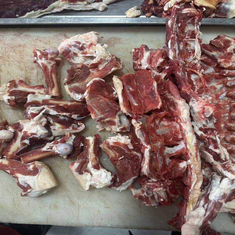 内蒙古呼伦贝尔新鲜羊骨头红烧羊骨贴骨肉羊骨架酱羊骨5斤炖汤