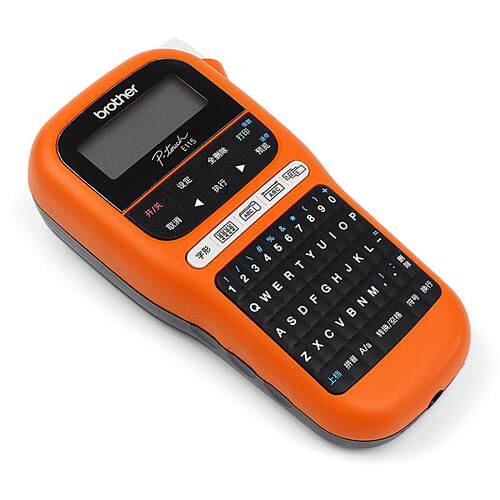 兄弟PT-E115便携式手持式标识电力电信通讯线缆标签打印机