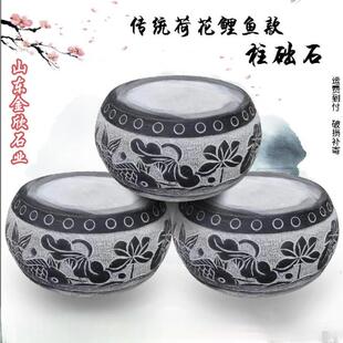 青石八角柱墩石头底座墩子空心柱础柱脚石柱顶石柱基石空心包柱石