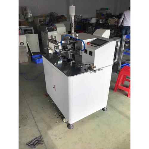 自动穿胶壳端子机，自动裁线剥皮压接穿胶壳机，自动穿胶壳打端机