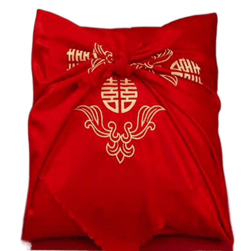 婚庆包袱皮结婚1.2米大号女方新娘新款陪嫁包被子衣服喜盆红包袱