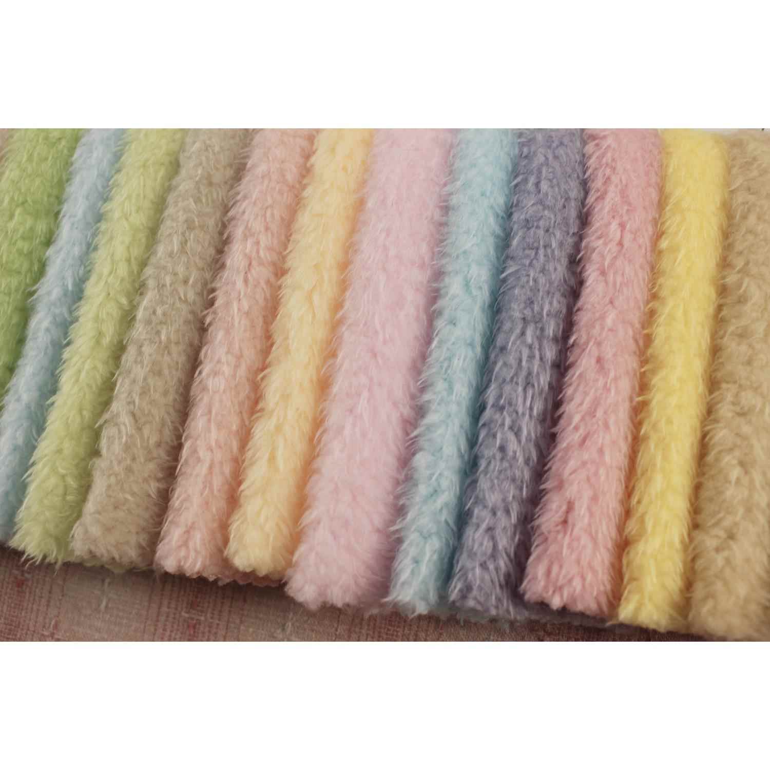 【买3送1】6月新品加厚软糯短毛绒布迷你娃衣玩偶面料44色毛长5mm