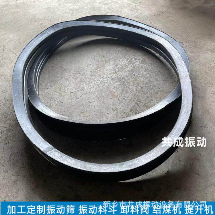 振动料斗橡胶密封条 橡胶软连接 防粉尘泄露圆形胶条