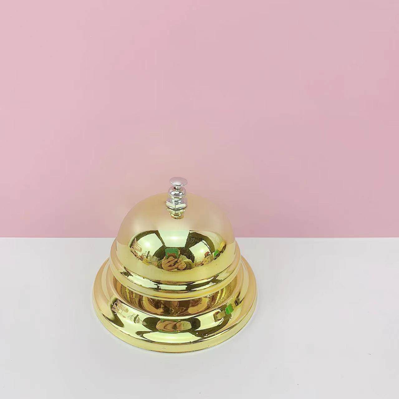 金色不锈钢小号大号传菜铃厨房网红酒店用厨师玲传声铃清脆传送铃