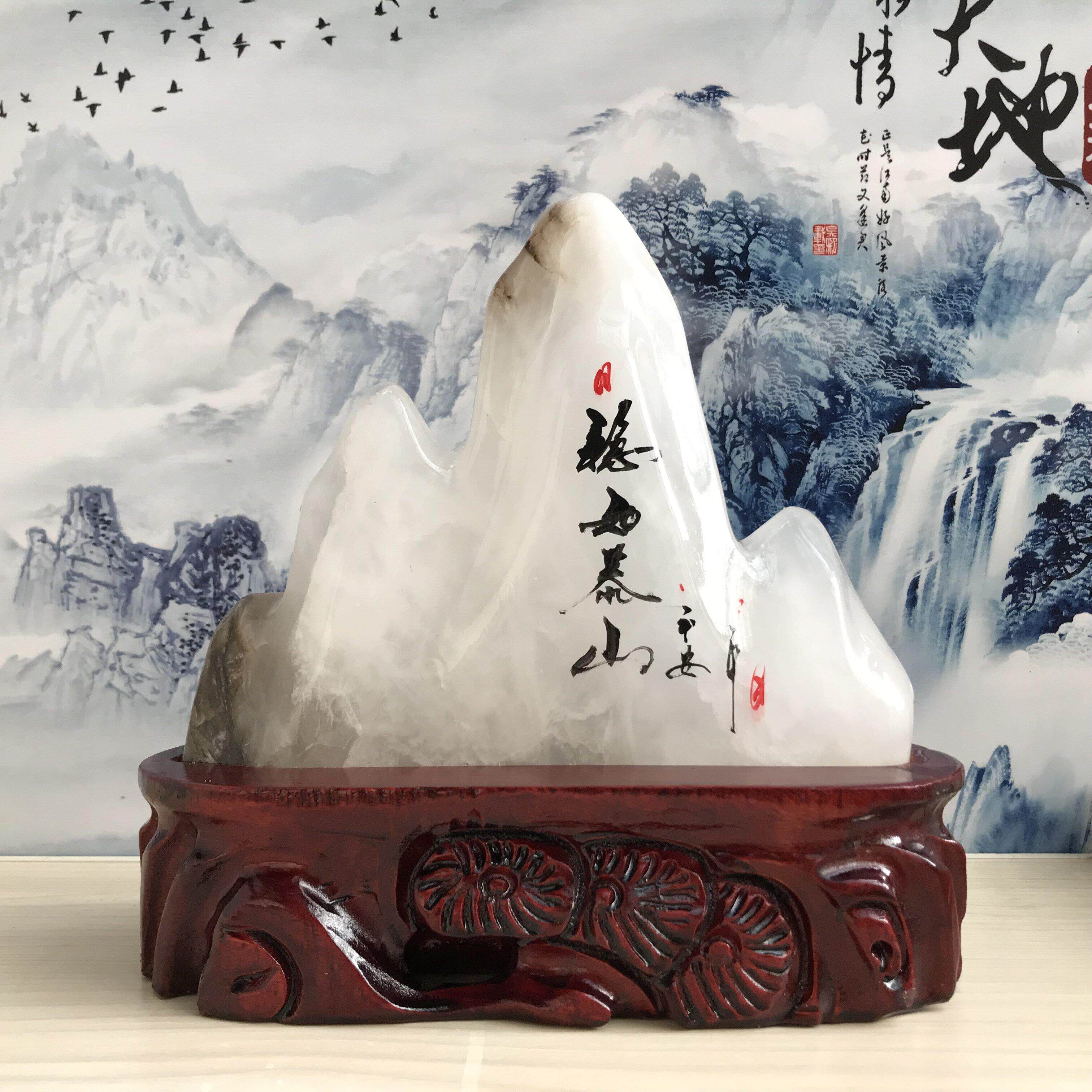 泰山石敢当天然原石镇宅补角客厅家居办公室摆件风水靠山石奇石