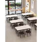 桌子餐饮商用餐厅饭店面馆烧烤小吃早餐快餐米线粉店专用桌椅组合