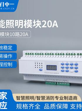 智能照明控制模块厂家10路20AAC220V多功能遥控家居定时
