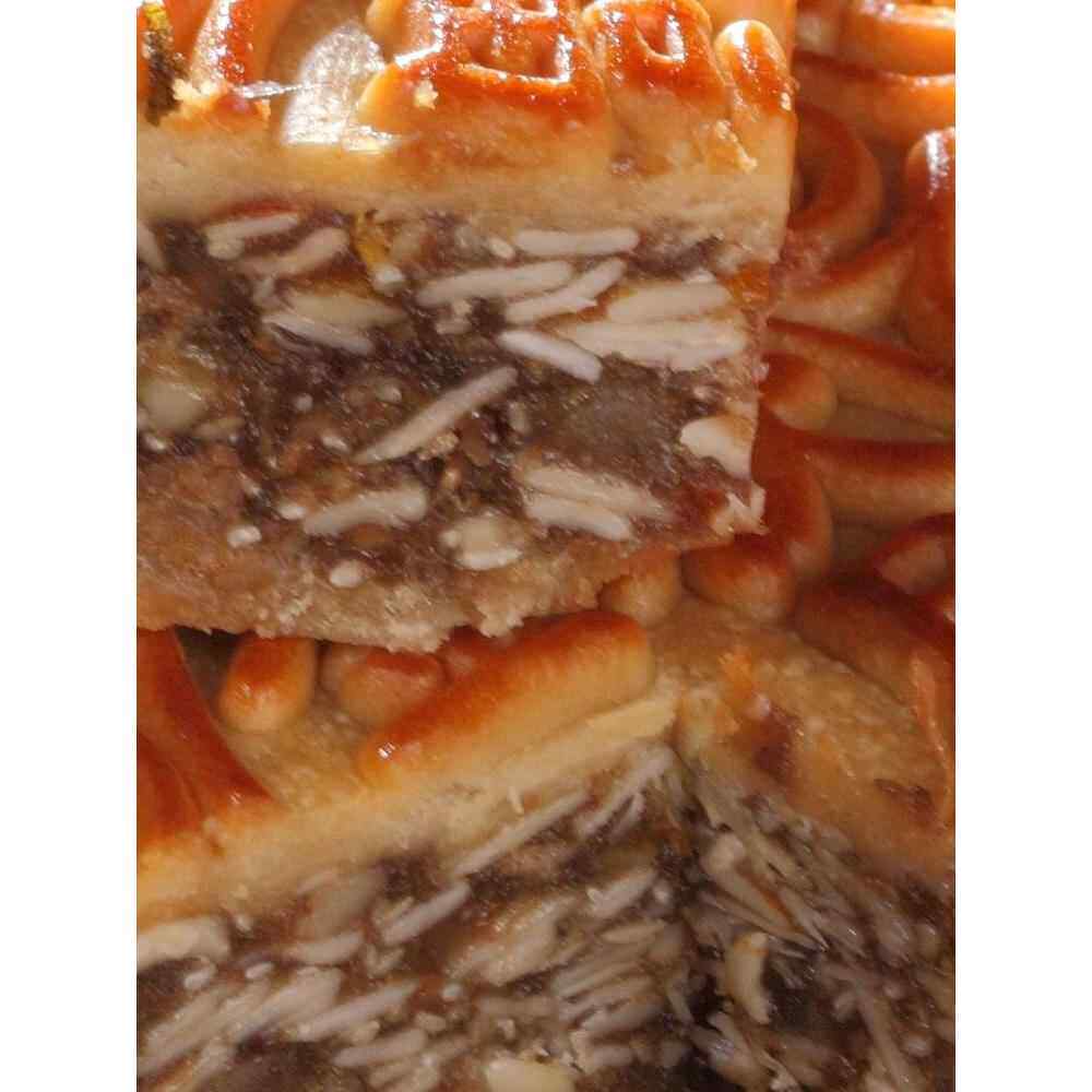 2斤广式叉烧火腿伍仁金腿单个礼盒装老式五仁新鲜大月饼老牌子