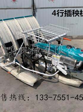 家用农业插植六行稻草用自动乘坐4行水稻插秧机小型电动新款