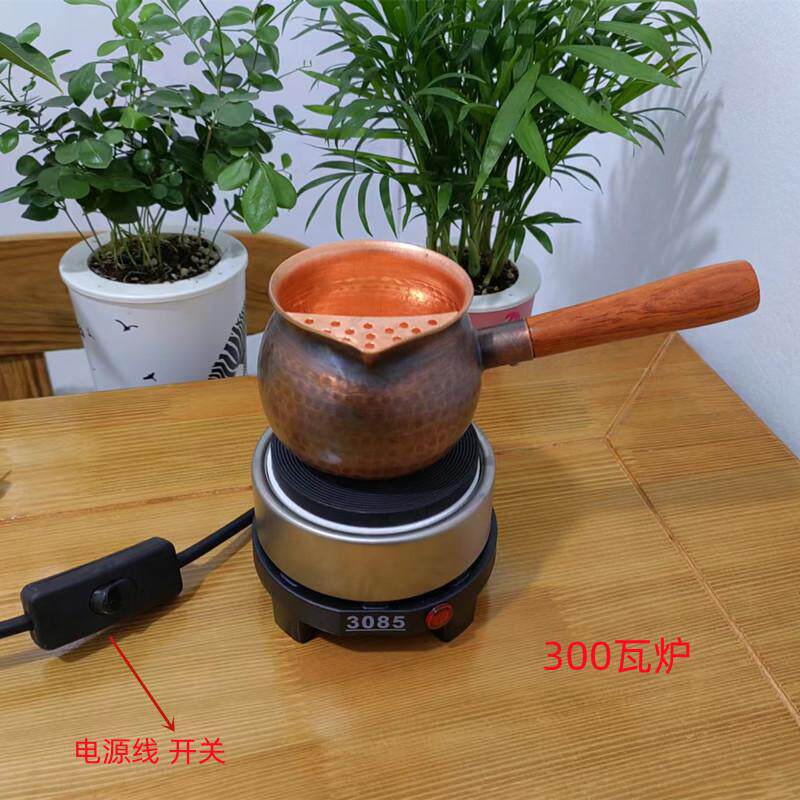 加厚纯铜铜壶铜罐铜茶壶罐罐茶煮茶器熬茶西北茶罐紫铜套装专用无