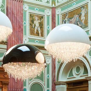 意大利米兰设计师轻奢水晶吊灯创意卧室书房餐厅样板房展厅客厅灯