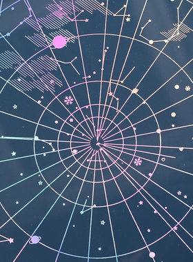 亚克力文件夹星空星座创意试卷夹