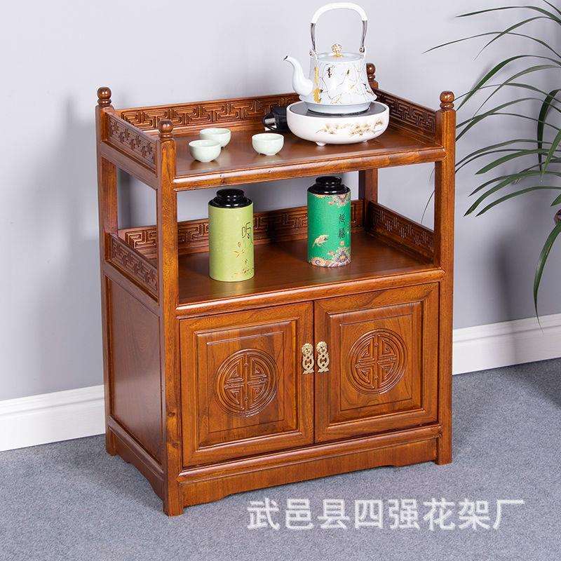 新品茶柜榆木新中式实木餐边柜家用客厅茶桌置物柜办公室简约爆款