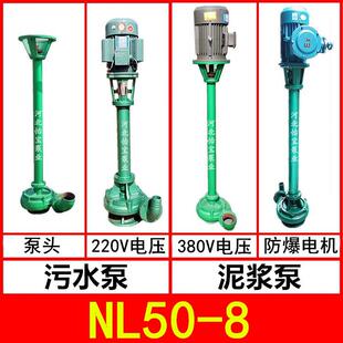 NL50 鱼塘清淤粪便排污泵2寸 8泥浆泵立式
