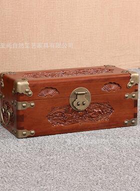 厂家直销香樟木龙凤箱子柜子衣物字画收纳箱木质工艺品