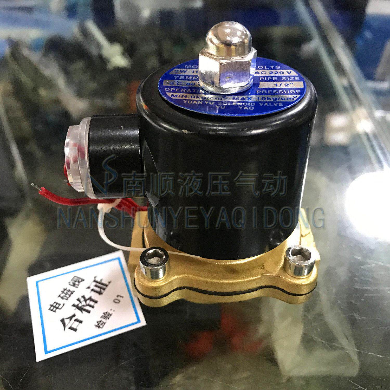 YY稳辉电磁水阀气阀2W025-08 2W040-10 2W160-15 2W200-20 2W250 - 实物图