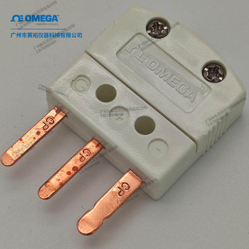 奥米佳三插脚小型连接器MTP-U-M公接头用于无补偿的RTD，MTP-K-M