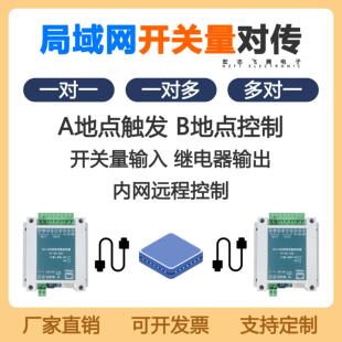 局域网开关量对传局域控制远程继电器网路接口收发一对多对一双向