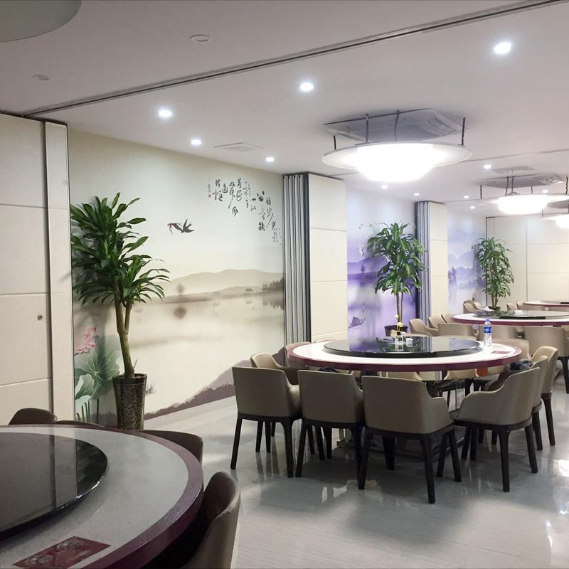 酒店活动隔断会议教室电动旋转折隔叠屏风室音隔墙宴会展65/75/85