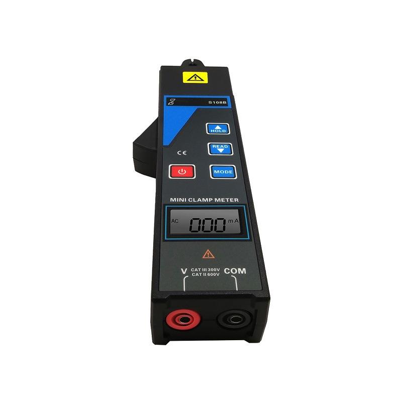 MiNi钳形漏电流表S108B交流电压、电流、漏电流、频率测试