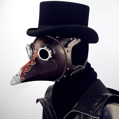 Black Friday Steampunk Halloween beak mask head cover 面具