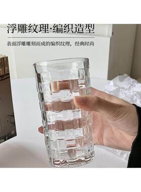 Transparent drinking glass heat-resistant water cup tea cup